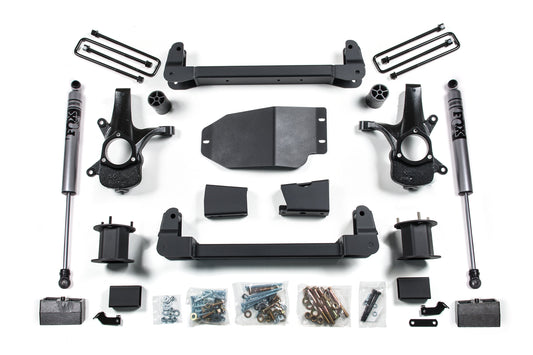 07-13 Chevrolet Silverado 1500 - GMC Sierra 1500 2WD 4.5 Inch Suspension Lift Kit, 3 Inch Rear Lift, Nitro Shocks Zone Offroad