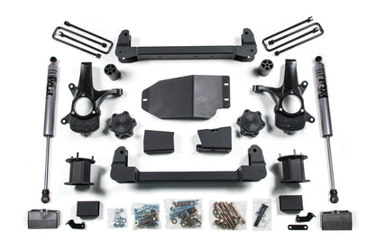 07-13 Chevrolet Silverado 1500 - GMC Sierra 1500 4WD 4.5 Inch Suspension Lift Kit, 3 Inch Rear Lift, Block - N/A, Fox 2.0 Adventure Series Shocks Zone Offroad-1