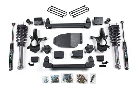 07-13 Chevrolet Silverado 1500 - GMC Sierra 1500 4WD 4.5 Inch Suspension Lift Kit, 3 Inch Rear Lift, Block - N/A, Nitro Shocks Zone Offroad