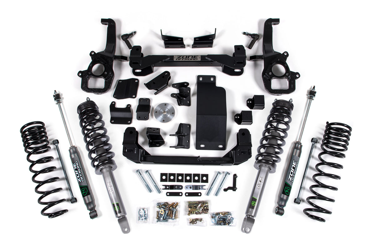 19-24 Ram 1500 4WD 4 Inch Suspension Lift Kit (Large Bore), 3 Inch Rear Lift, Coil Spring - Nitro Loaded Struts, Nitro Shocks Zone Offroad-3