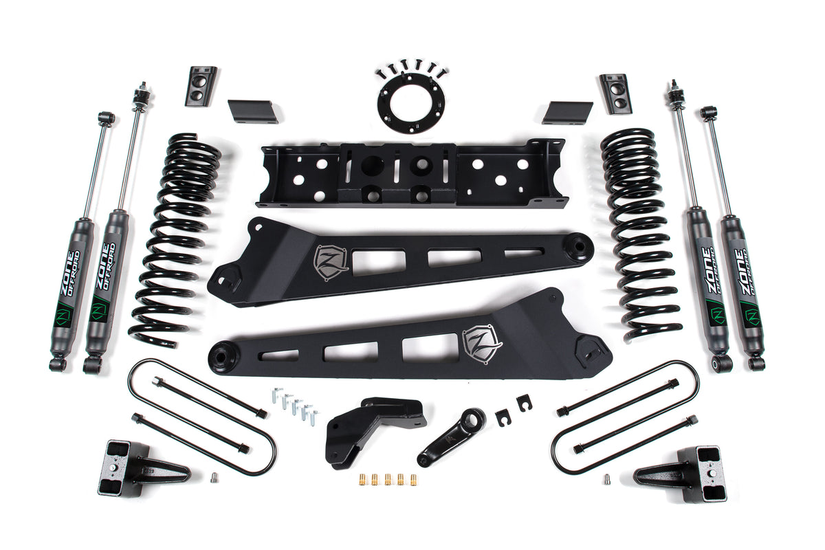 19-24 RAM 3500 4 Inch Radius Arm Gas 2 Inch Rear Block With Overload Zone Offroad-3