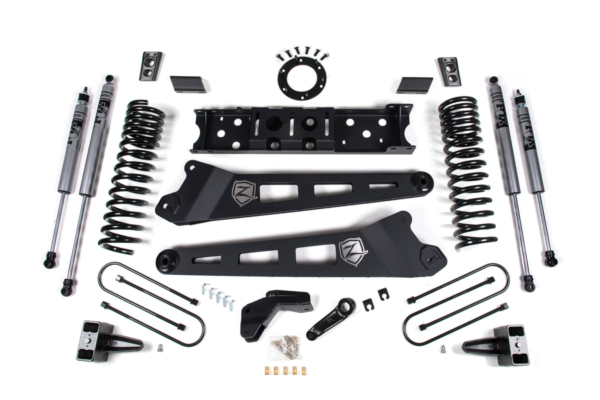 19-24 RAM 3500 4 Inch Radius Arm Bracket Gas 2 Inch Rear Block With Overload Zone Offroad-3