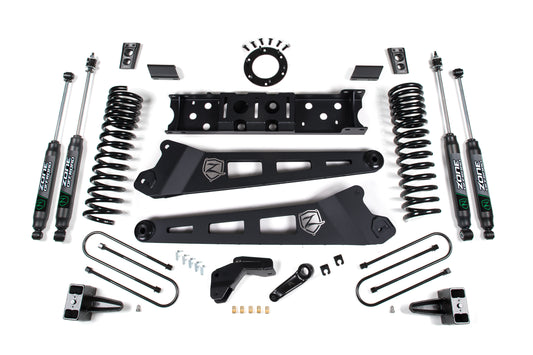 19-24 RAM 3500 6.5 Inch Radius Arm 5 Inch Rear Block With Overload Diesel 6-Bolt T-Case Zone Offroad