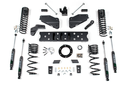 19-24 RAM 2500 6.5 Inch Radius Arm Bracket 4.5 Inch Rear Coils Diesel 6-Bolt T-Case Zone Offroad