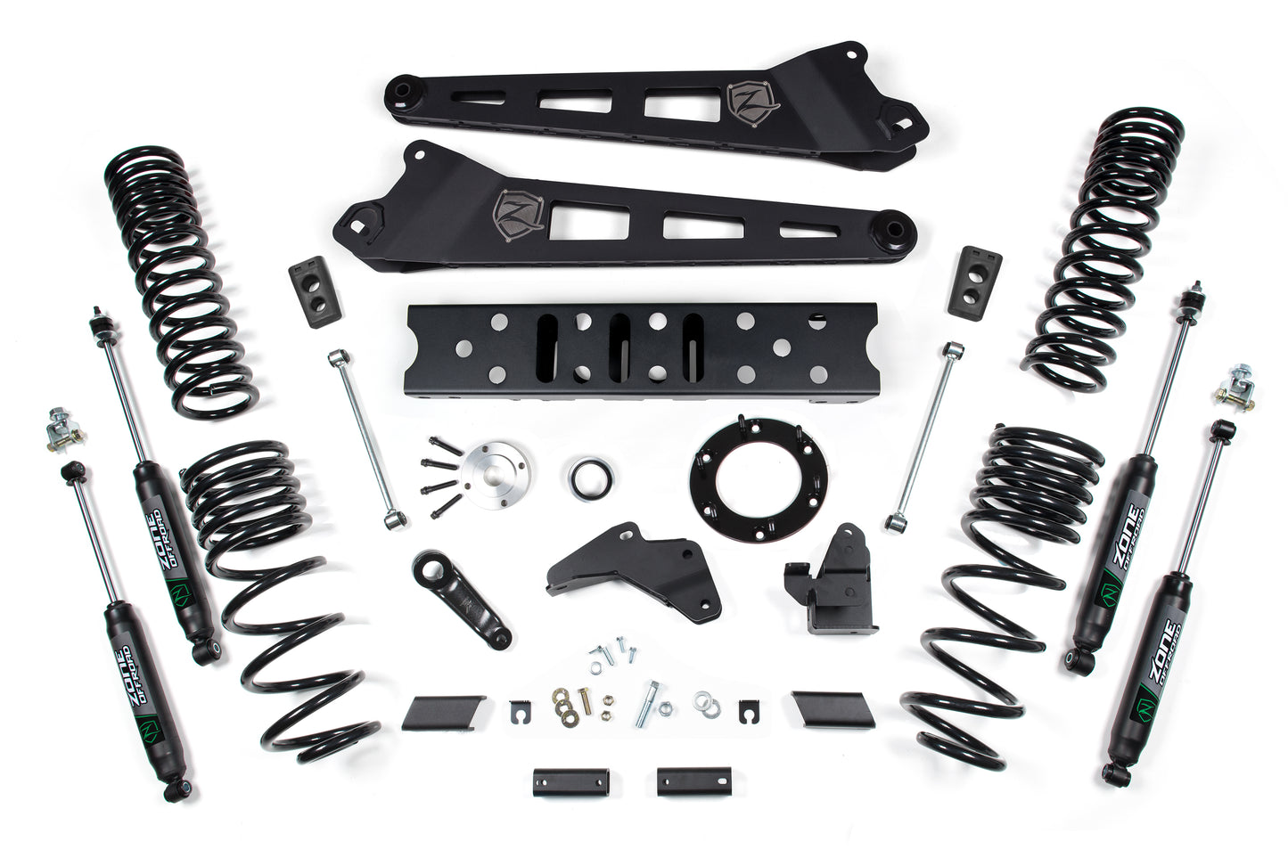 19-24 RAM 2500 6.5 Inch Radius Arm 4.5 Inch Rear Coils Diesel 6-Bolt T-Case Zone Offroad