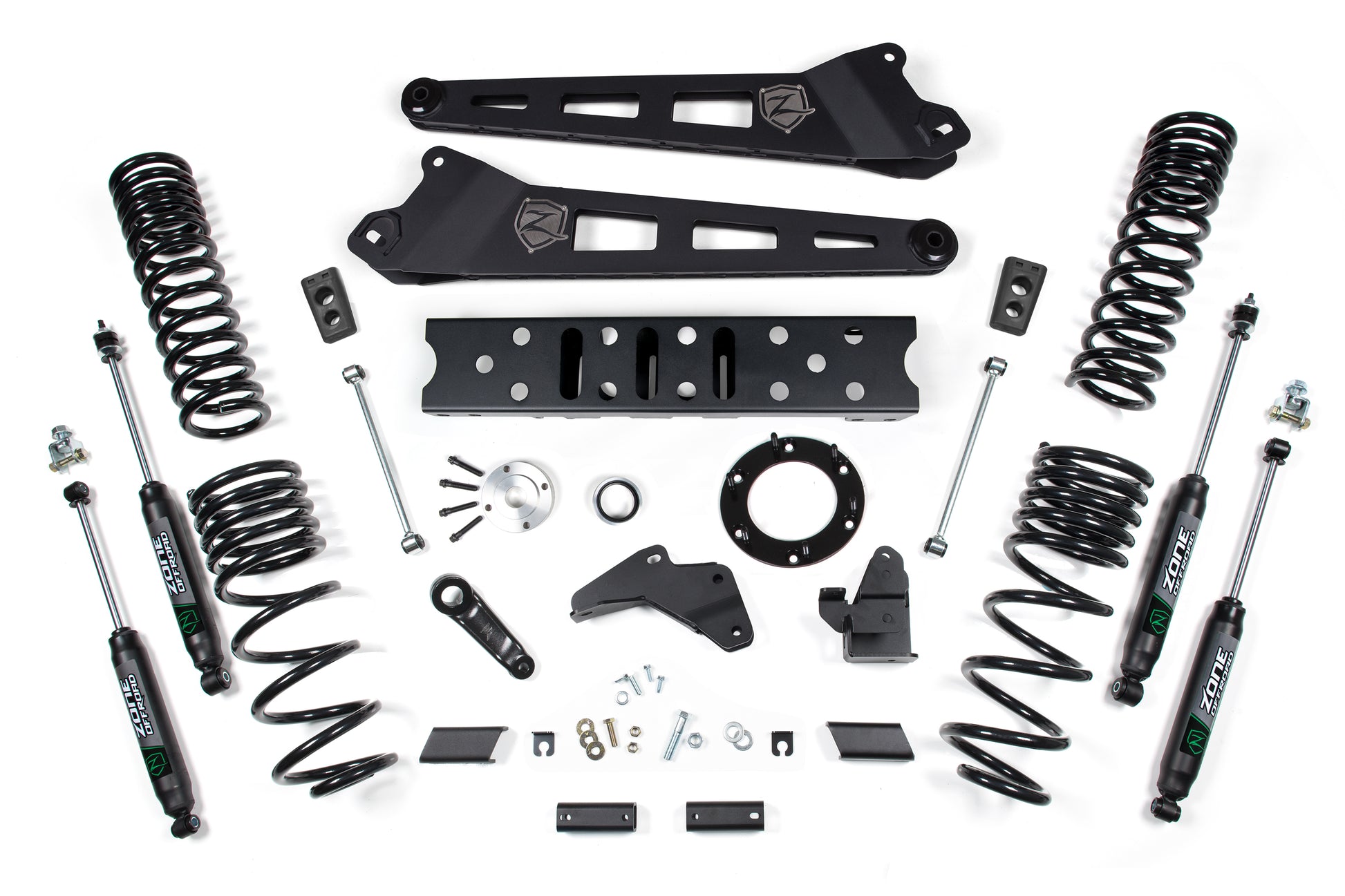 19-24 RAM 2500 6.5 Inch Radius Arm 4.5 Inch Rear Coils Diesel 6-Bolt T-Case Zone Offroad-1