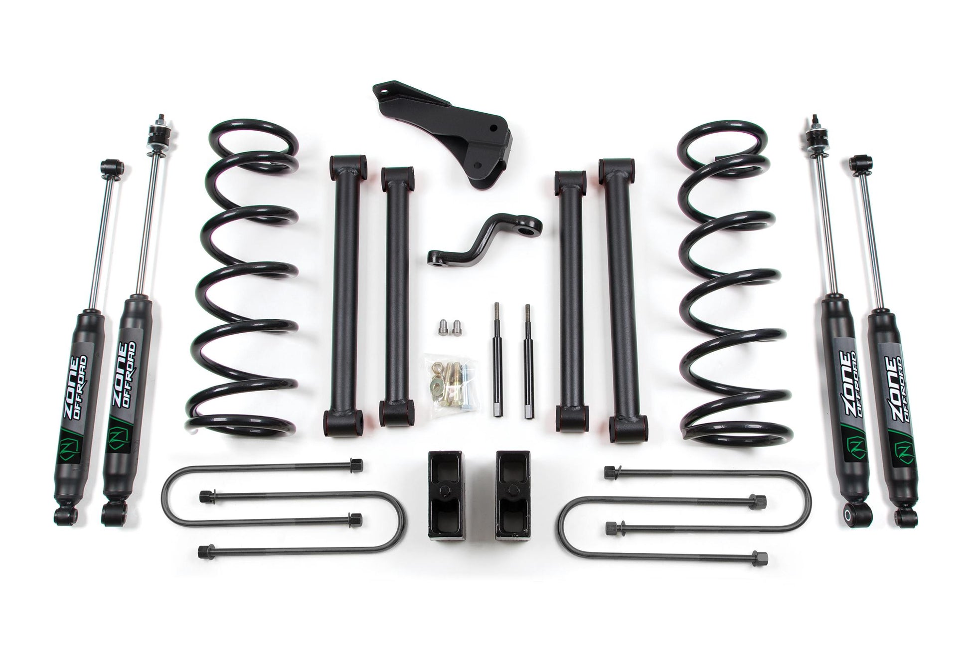08 Dodge RAM 2500/3500 5 Inch Lift Kit With 4-1/8 Axle With Nitro Shocks Zone Offroad-1
