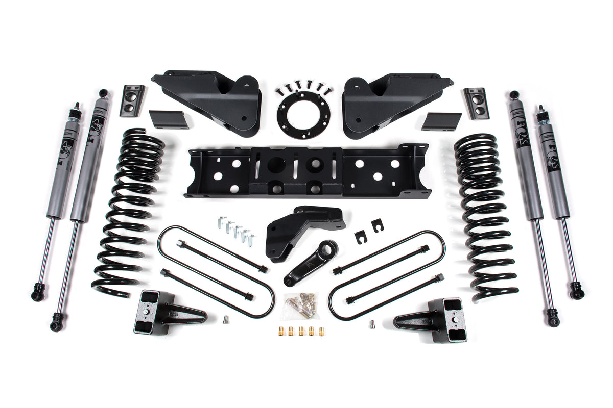 19-24 RAM 3500 5.5 Inch Radius Arm Bracket 5 Inch Rear Block With Overload Gas 6-Bolt T-Case Zone Offroad-6