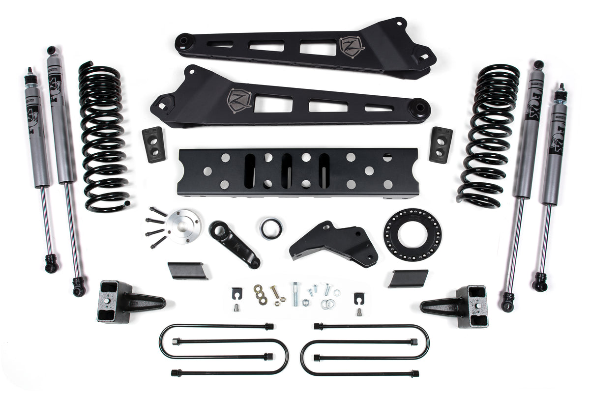 19-24 RAM 3500 5.5 Inch Radius Arm 5 Inch Rear Block Without Overload Gas 6-Bolt T-Case Zone Offroad-3