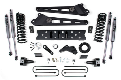 19-24 RAM 3500 5.5 Inch Radius Arm 5 Inch Rear Block With Overload Gas 6-Bolt T-Case Zone Offroad-3