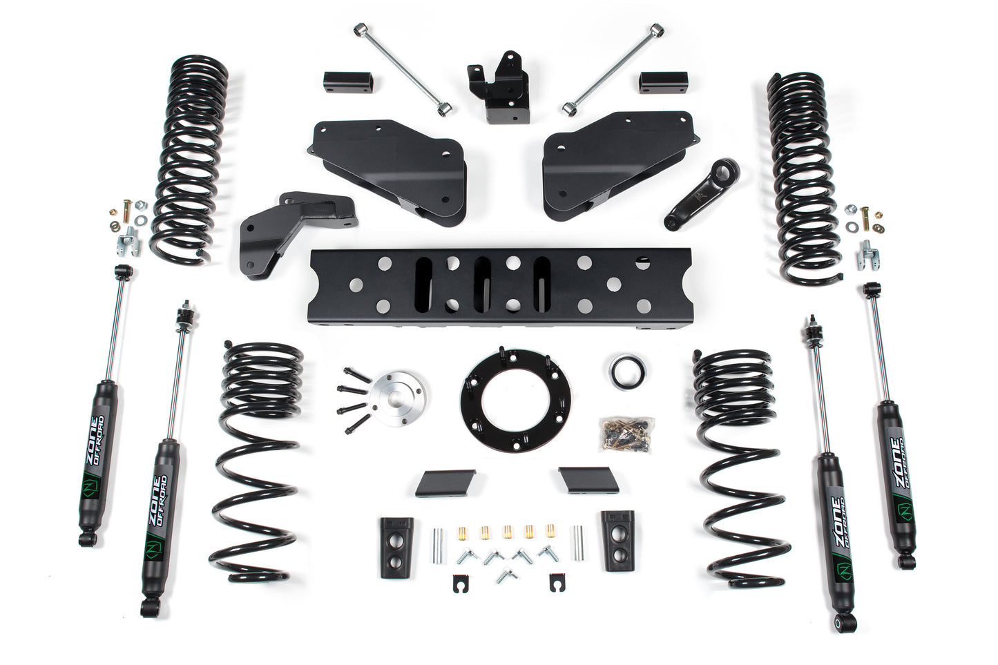 19-24 RAM 2500 5.5 Inch Radius Arm Bracket 4.5 Inch Rear Coil Gas 6-Bolt T-Case Zone Offroad-2