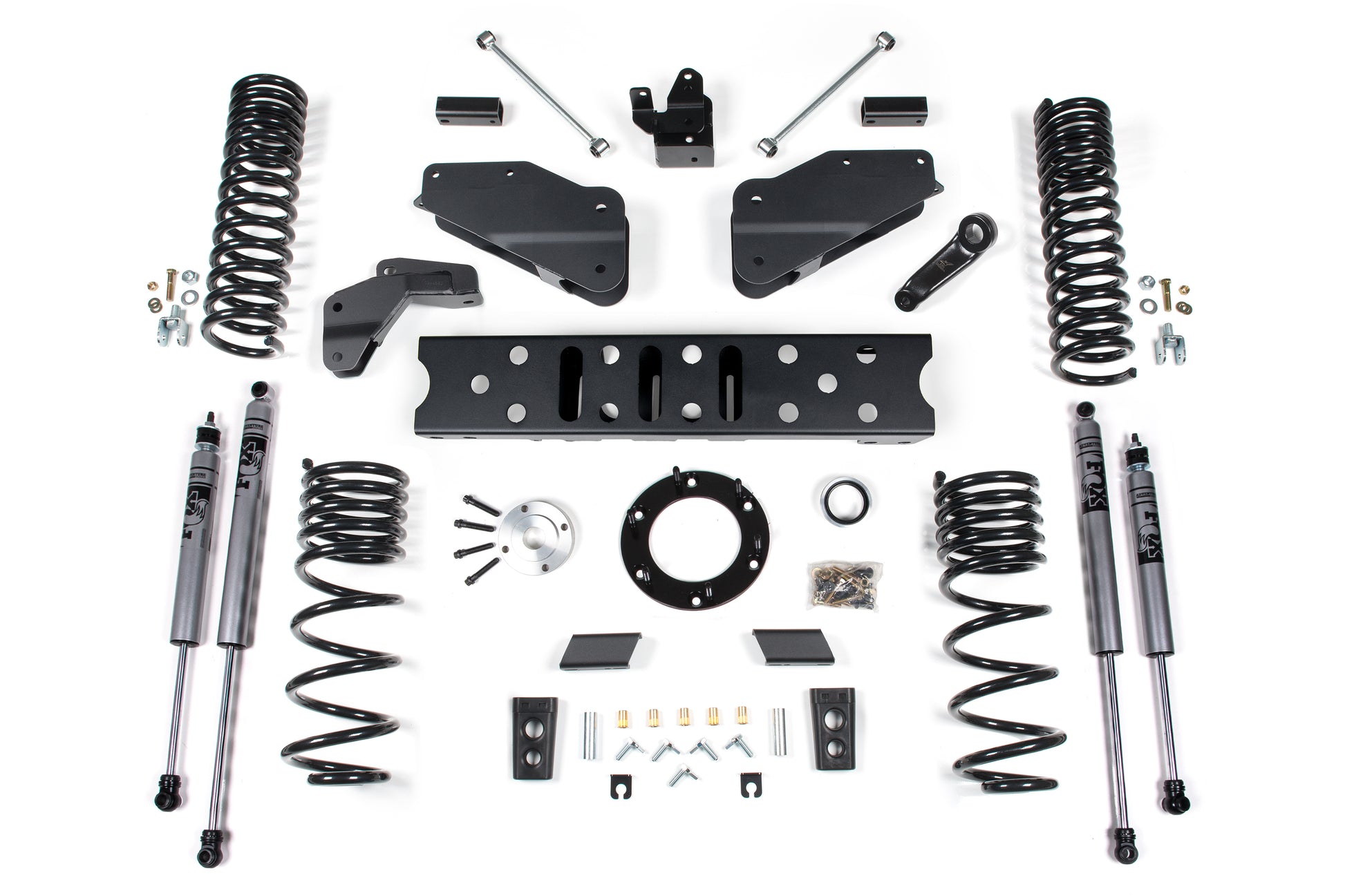 19-24 RAM 2500 5.5 Inch Radius Arm Bracket 4.5 Inch Rear Coil Gas 6-Bolt T-Case Zone Offroad-3