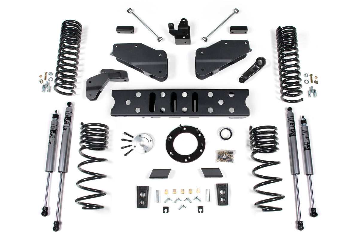 19-24 RAM 2500 5.5 Inch Radius Arm Bracket 4.5 Inch Rear Coil Gas 6-Bolt T-Case Zone Offroad-6