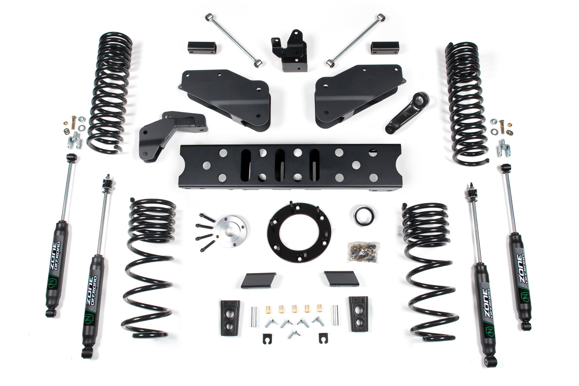 19-24 RAM 2500 5.5 Inch Radius Arm Bracket 4.5 Inch Rear Coil Gas 6-Bolt T-Case Zone Offroad
