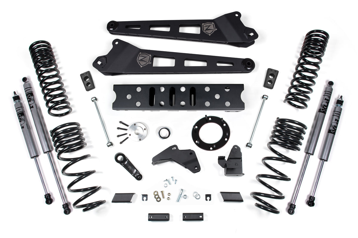 19-24 RAM 2500 5.5 Inch Radius Arm 4.5 Inch Rear Coils Gas 6-Bolt T-Case Zone Offroad-3