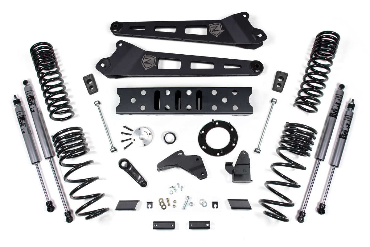 19-24 RAM 2500 5.5 Inch Radius Arm 4.5 Inch Rear Coils Gas 6-Bolt T-Case Zone Offroad-6