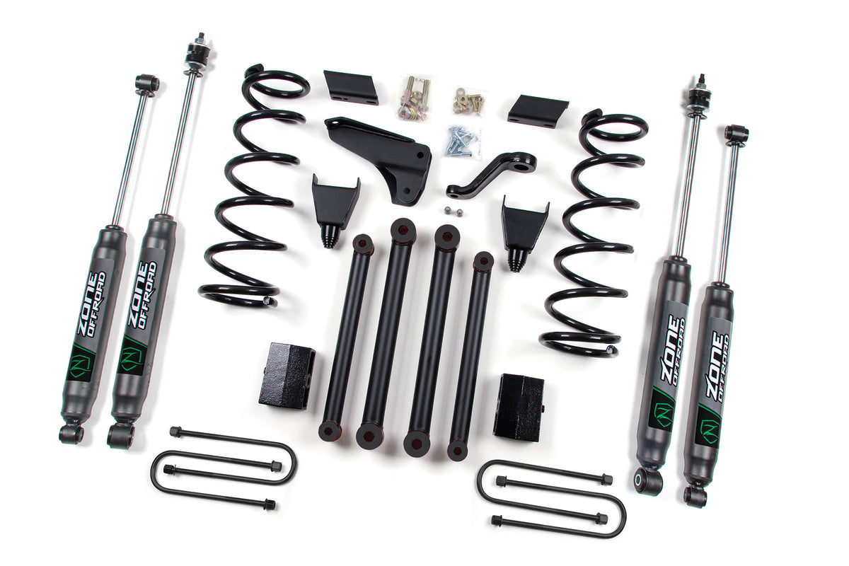 10-13 RAM 2500 Powerwagon 4WD 5 Inch Coil Spring Lift Kit System With Nitro Shocks Zone Offroad