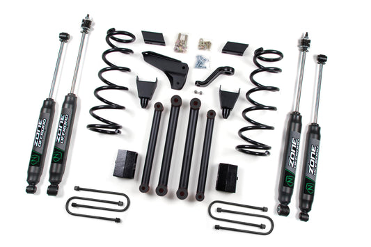 10-13 RAM 2500 Powerwagon 4WD 5 Inch Coil Spring Lift Kit System With Nitro Shocks Zone Offroad