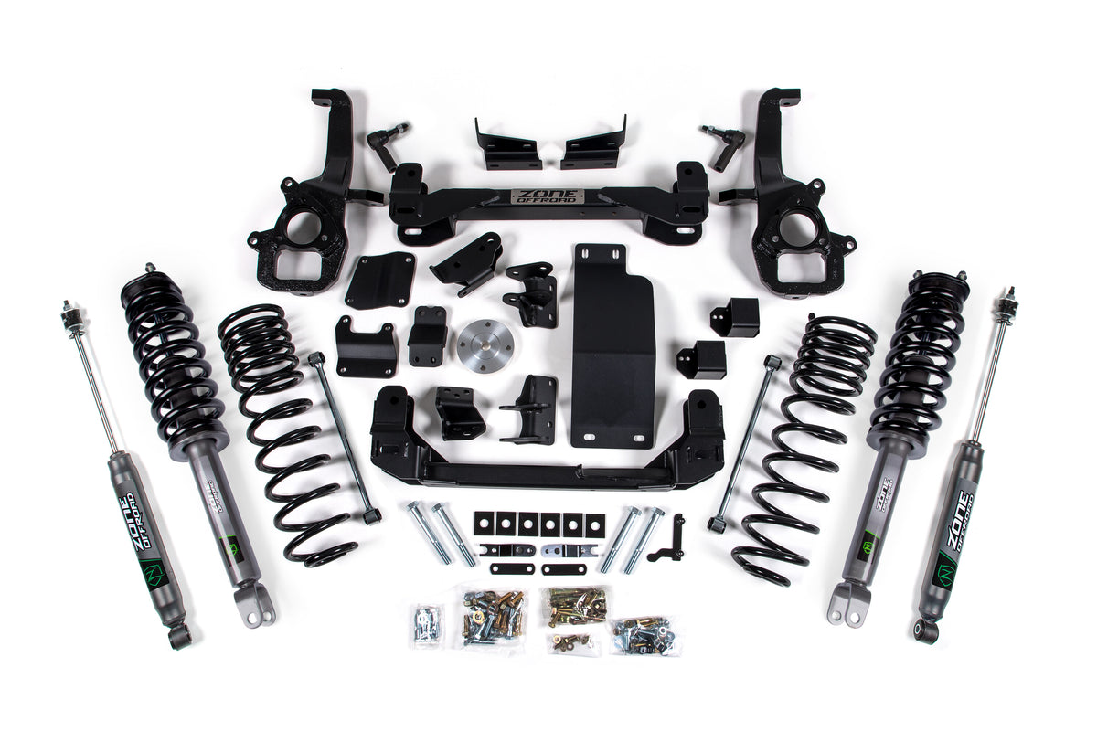 19-23 RAM 1500 Rebel/ 4WD 4 Inch Front 5 Inch Rear Lift Kit Zone Offroad
