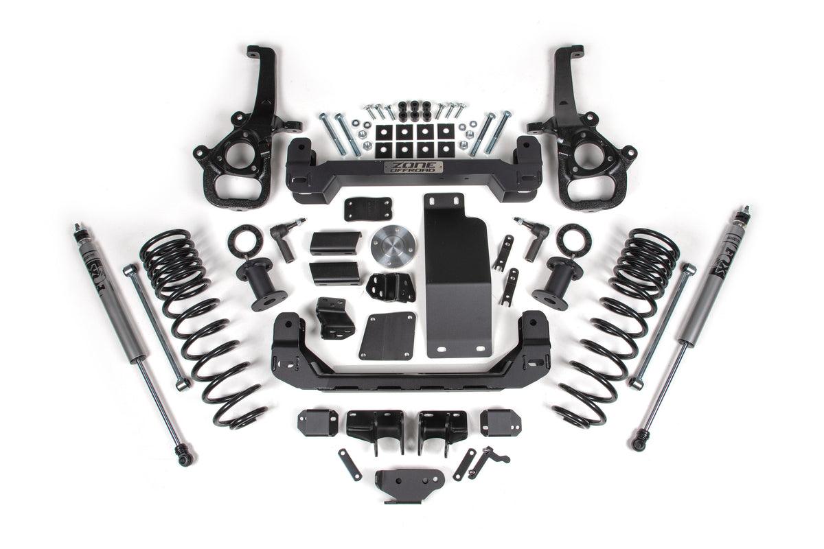 6 Inch Lift Kit for 2025 Ram 1500 4WD 6 Inch Front 5 Inch Rear Suspension Lift System Standard Bore Zone Offroad-6