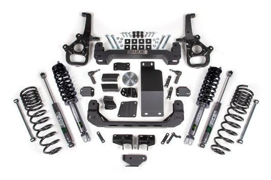 25-26 Ram 1500 4WD 6 Inch Suspension Lift Kit (Standard Bore), 5 Inch Rear Lift, Coil Spring - Nitro Loaded Struts, Nitro Shocks Zone Offroad