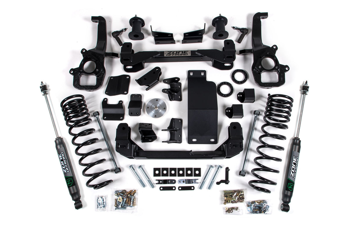 6 Inch Lift Kit for 2025 Ram 1500 4WD 6 Inch Front 5 Inch Rear Suspension Lift System Standard Bore Zone Offroad-1