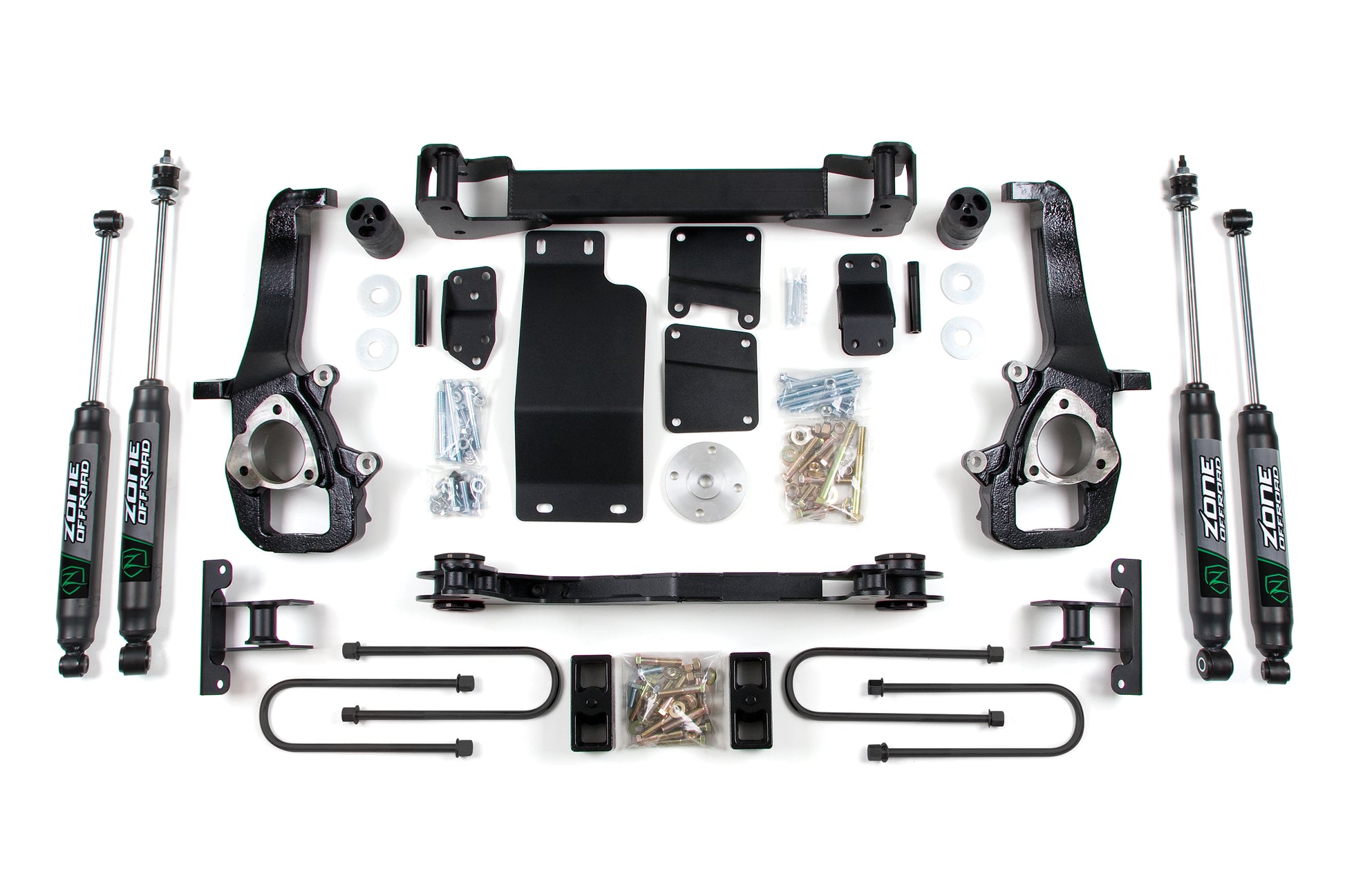 02-05 Dodge RAM 1500 5.0 Inch Lift Kit With Nitro Shocks Zone Offroad-1