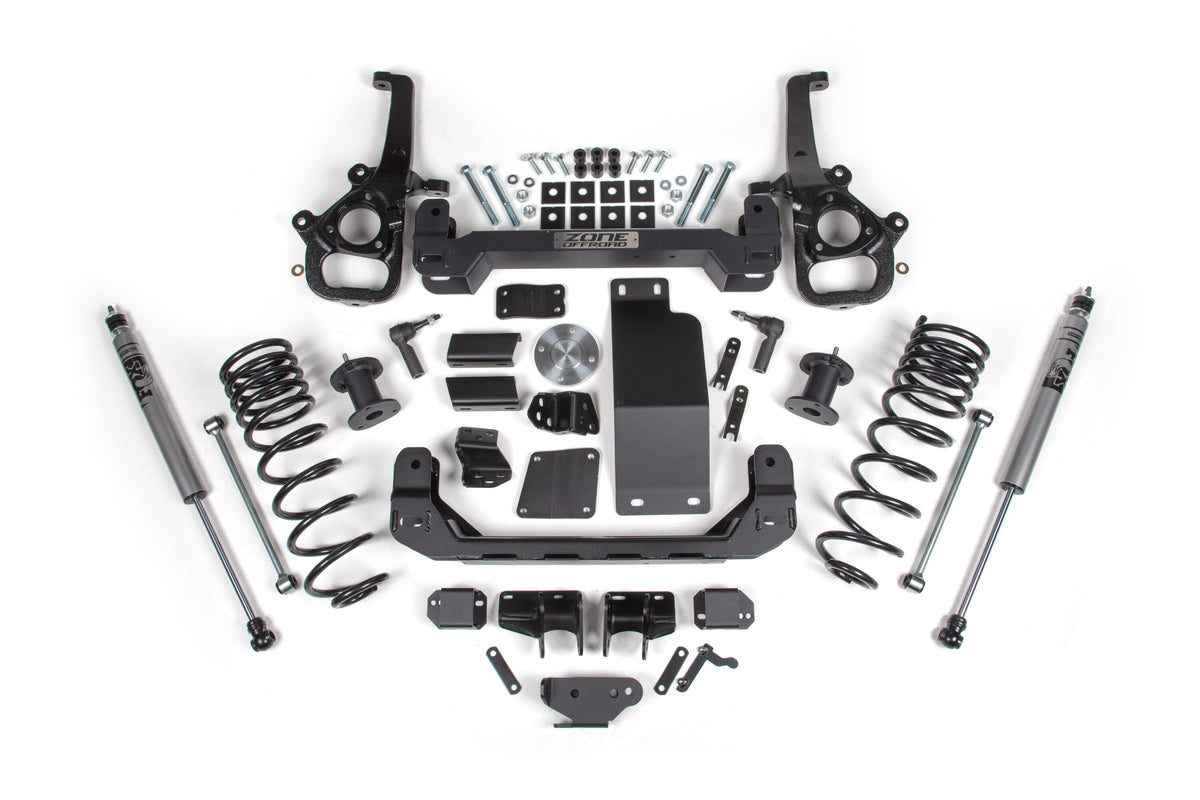 4 Inch Lift Kit for 2025 Ram 1500 4WD 4 Inch Front 3 Inch Rear Suspension Lift System Standard Bore Zone Offroad-8
