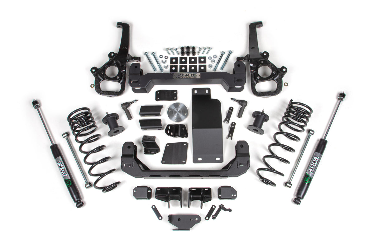 4 Inch Lift Kit for 2025 Ram 1500 4WD 4 Inch Front 3 Inch Rear Suspension Lift System Standard Bore Zone Offroad-19