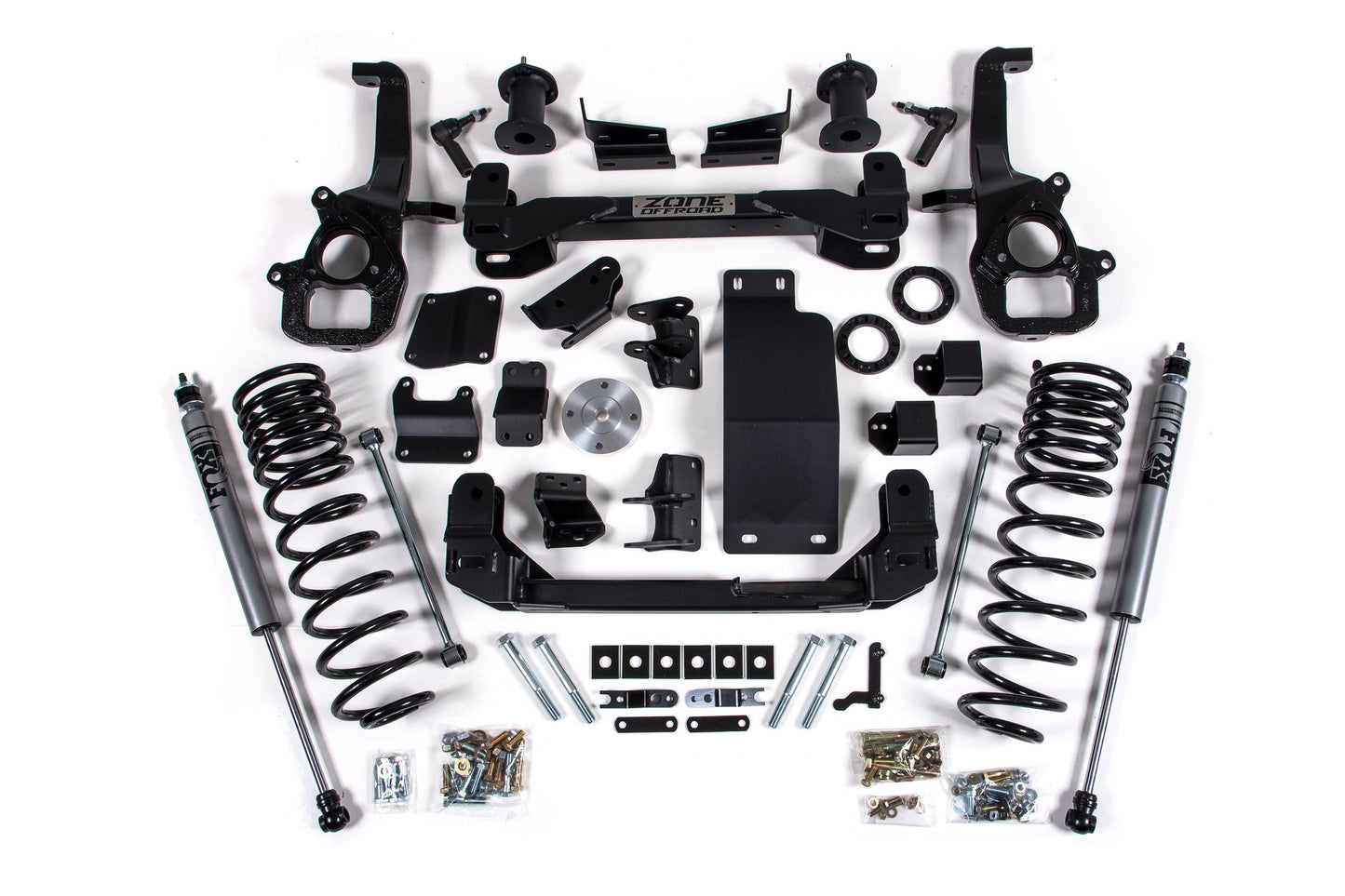 Zone Offroad 4 Inch Lift Kit for 2025 Ram 1500 4WD 4 Inch Front 3 Inch Rear Suspension Lift System Large Bore Zone Offroad