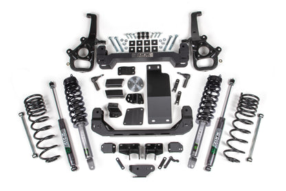4 Inch Lift Kit for 2025 Ram 1500 4WD 4 Inch Front 3 Inch Rear Suspension Lift System Large Bore Zone Offroad