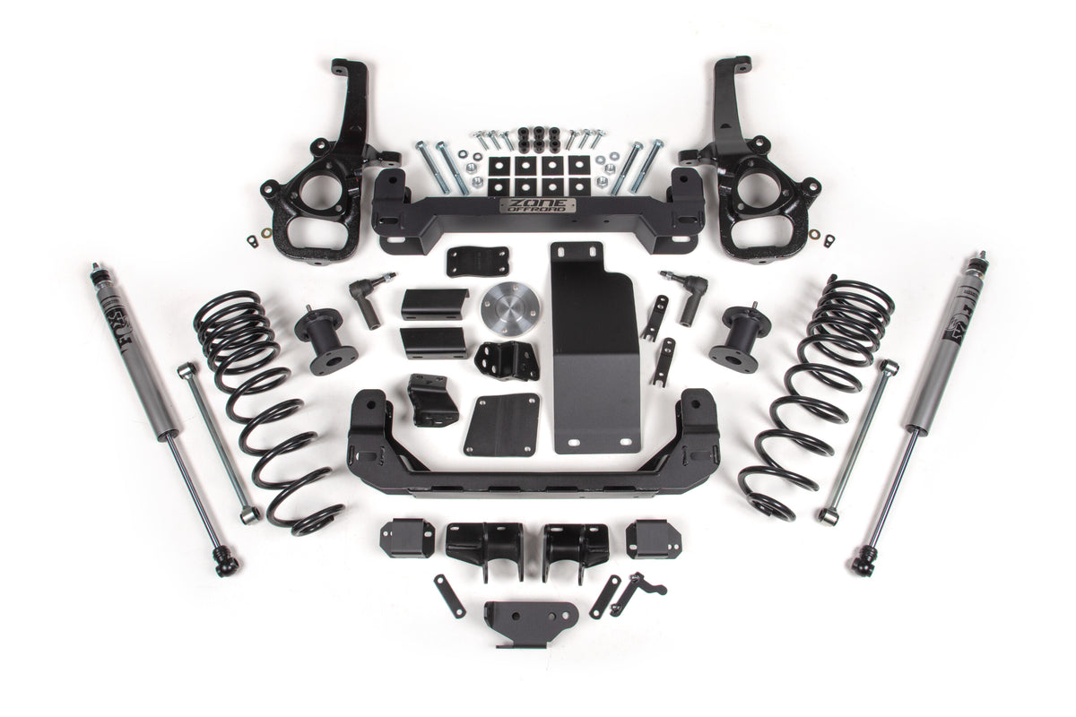 4 Inch Lift Kit for 2025 Ram 1500 4WD 4 Inch Front 3 Inch Rear Suspension Lift System Large Bore Zone Offroad-8