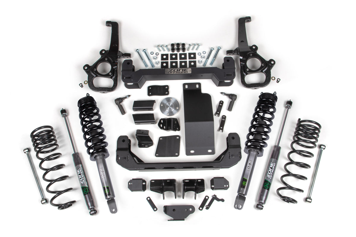 25-26 Ram 1500 4WD 4 Inch Suspension Lift Kit (Large Bore), 3 Inch Rear Lift, Coil Spring - Nitro Loaded Struts, Nitro Shocks Zone Offroad-8