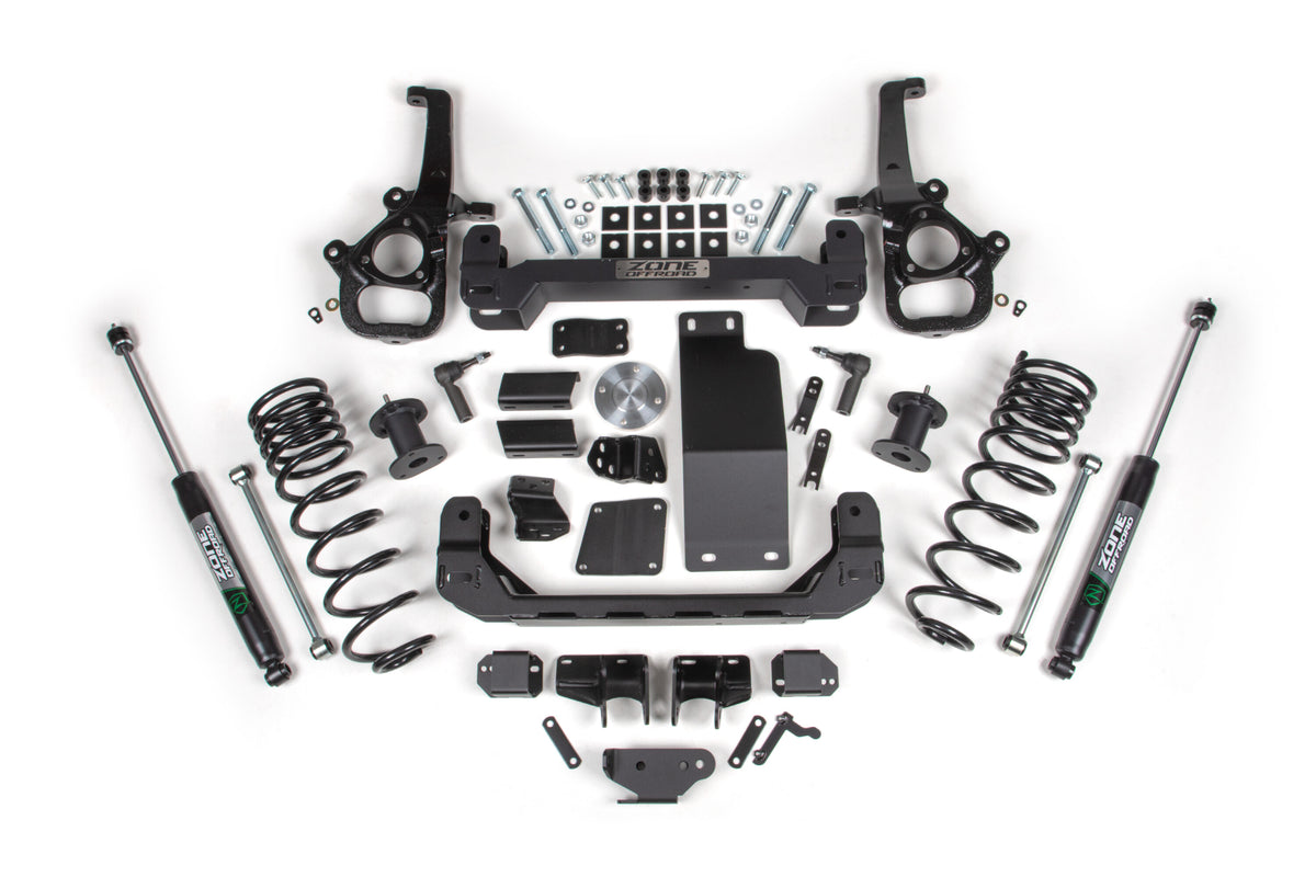 4 Inch Lift Kit for 2025 Ram 1500 4WD 4 Inch Front 3 Inch Rear Suspension Lift System Large Bore Zone Offroad-19