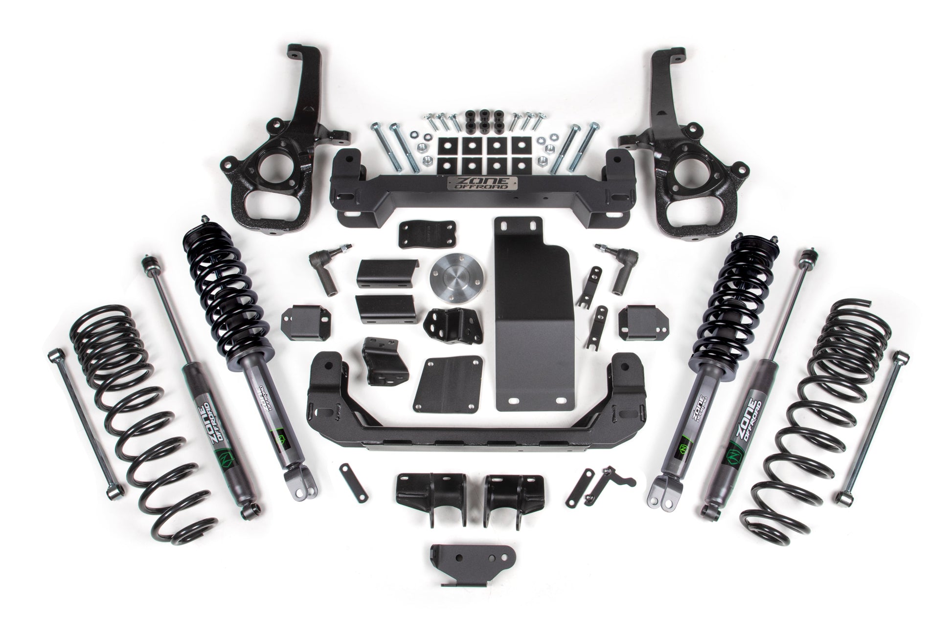 2025 Ram 1500 Rebel 4WD 5 Inch Suspension Lift Kit, 4 Inch Rear Lift, Coil Spring - Strut Spacer, Fox 2.0 Adventure Series Shocks Zone Offroad