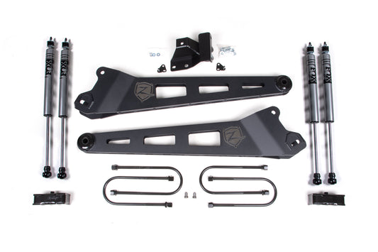 25-26 Ram 3500 4WD (Diesel) 3 Inch Radius Arm Suspension Lift Kit, 2 Inch Rear Lift, Block - W/ Overload - Nitro Shocks Zone Offroad