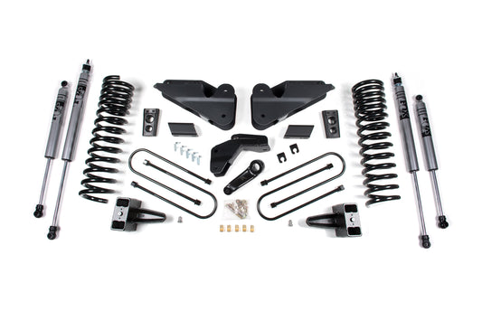 25-26 Ram 3500 (Diesel) 4 Inch Radius Arm Drop Suspension Lift Kit, 2 Inch Rear Lift, Block W/ Overload - Fox 2.0 Adventure Series Shocks Zone Offroad