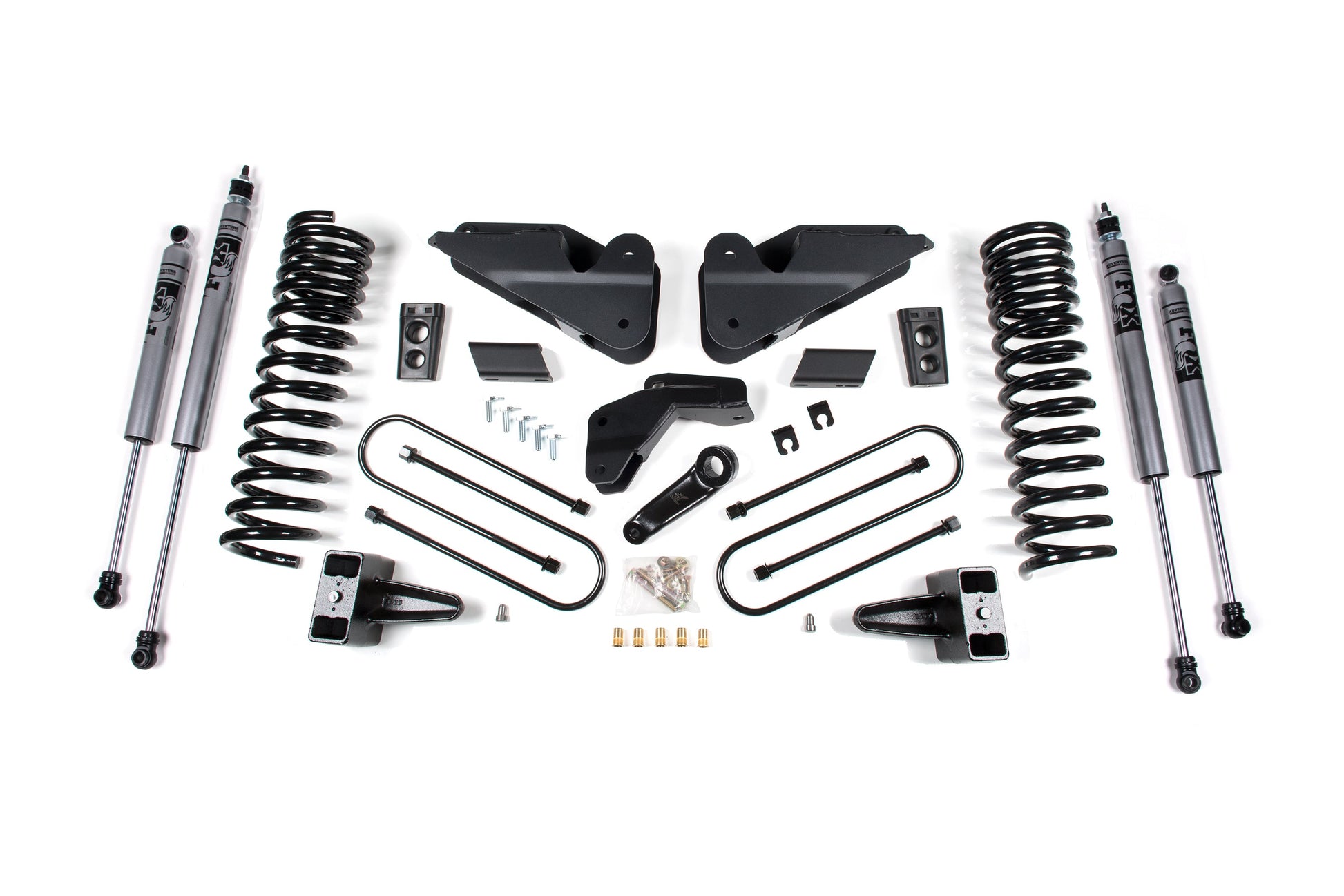 25-26 Ram 3500 (Diesel) 4 Inch Radius Arm Drop Suspension Lift Kit, 2 Inch Rear Lift, Block W/ Overload - Fox 2.0 Adventure Series Shocks Zone Offroad