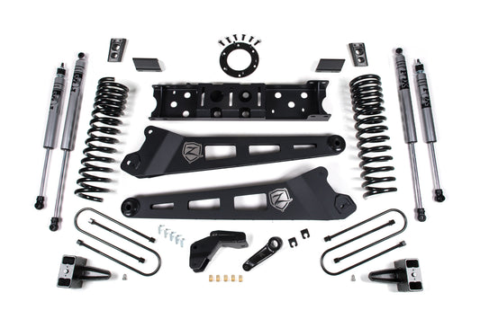 25-26 Ram 3500 (Gas) 4 Inch Radius Arm Suspension Lift Kit, 2 Inch Rear Lift, Block W/ Overload - Fox 2.0 Adventure Series Shocks Zone Offroad
