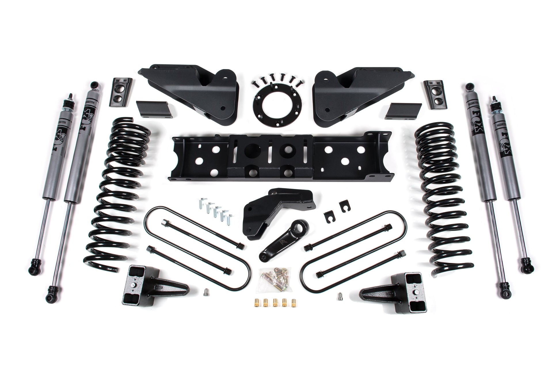 25-26 Ram 3500 (Gas) 4 Inch Radius Arm Drop Suspension Lift Kit, 2 Inch Rear Lift, Block W/ Overload - Fox 2.0 Adventure Series Shocks Zone Offroad