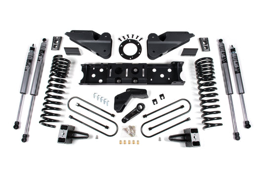 25-26 Ram 3500 (Gas) 4 Inch Radius Arm Drop Suspension Lift Kit, 2 Inch Rear Lift, Block W/ Overload - Fox 2.0 Adventure Series Shocks Zone Offroad