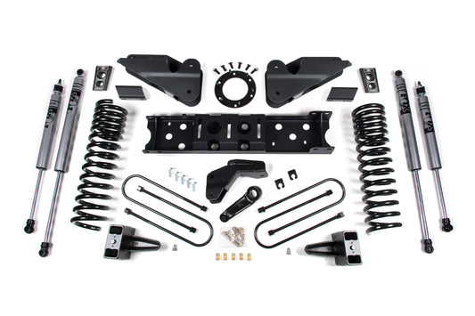 25-26 Ram 3500 (Gas) 4 Inch Radius Arm Drop Suspension Lift Kit, 2 Inch Rear Lift, Block W/O Overload - Fox 2.0 Adventure Series Shocks Zone Offroad