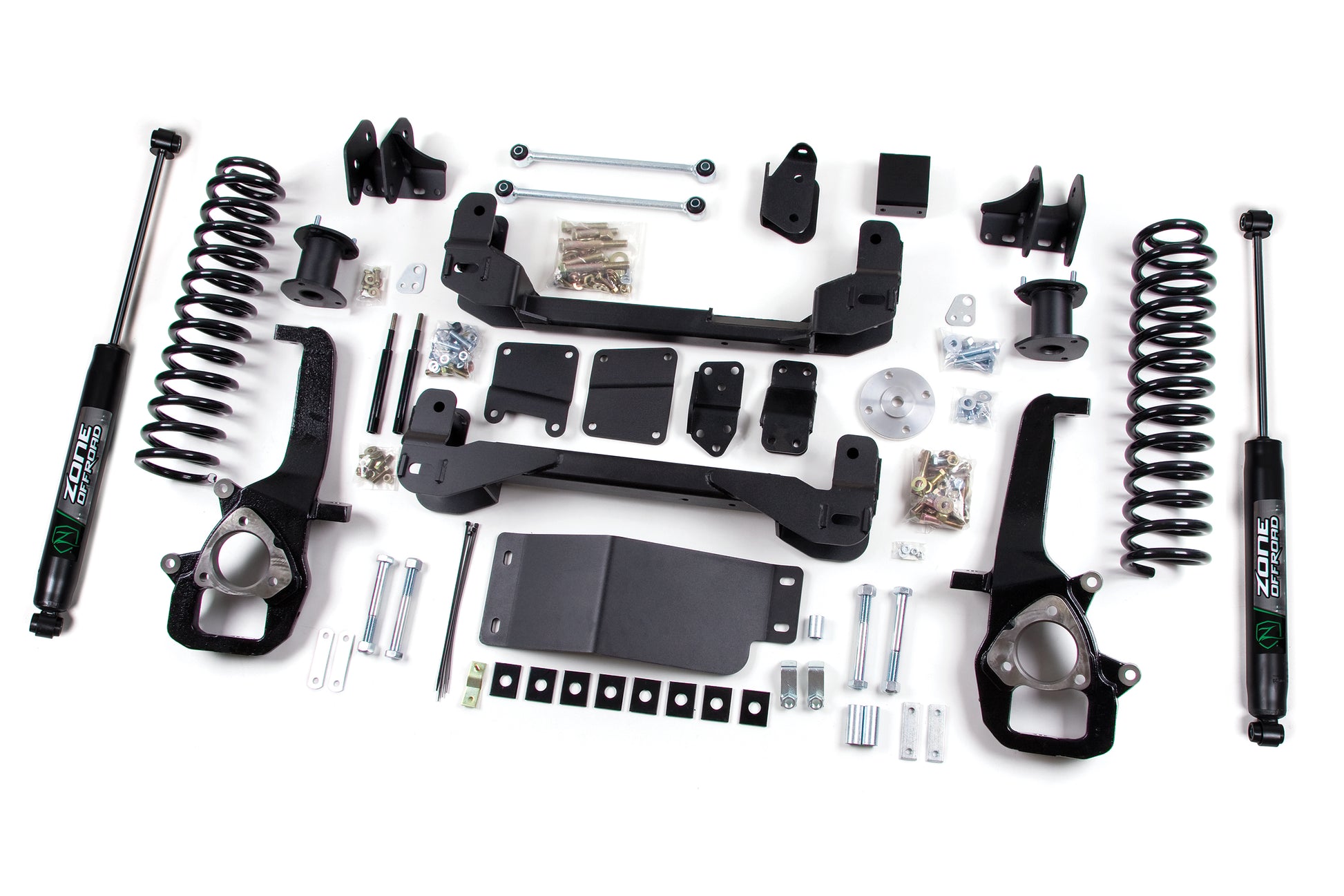 2012 Dodge 1500 6 Inch Front 3 Inch Rear Strut Spacer Lift Kit Zone Offroad-1