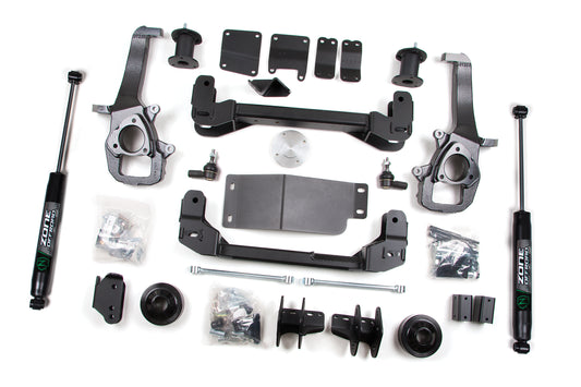 2012 RAM 1500 4 Inch Front 4 Inch Rear Lift Kit Zone Offroad-1
