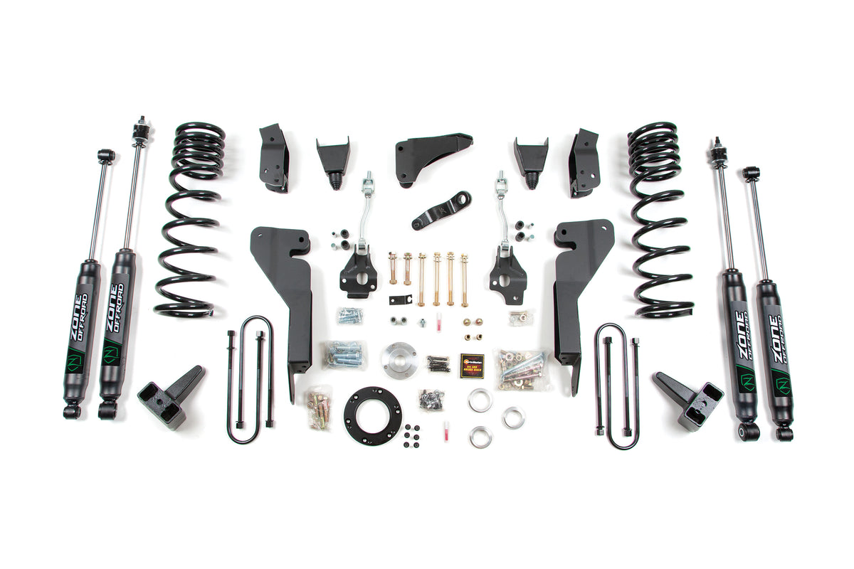 03-07 Dodge RAM 2500 8 Inch Lift Kit With 3.5 Inch Axle Diesel Fox Shocks Zone Offroad