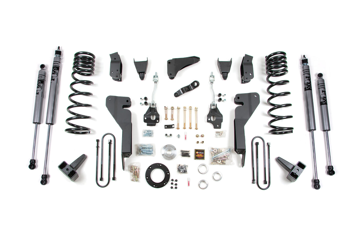 08 Dodge RAM 2500 8 Inch Lift Kit With 3.5 Inch Axle Diesel Fox Shocks Zone Offroad-3