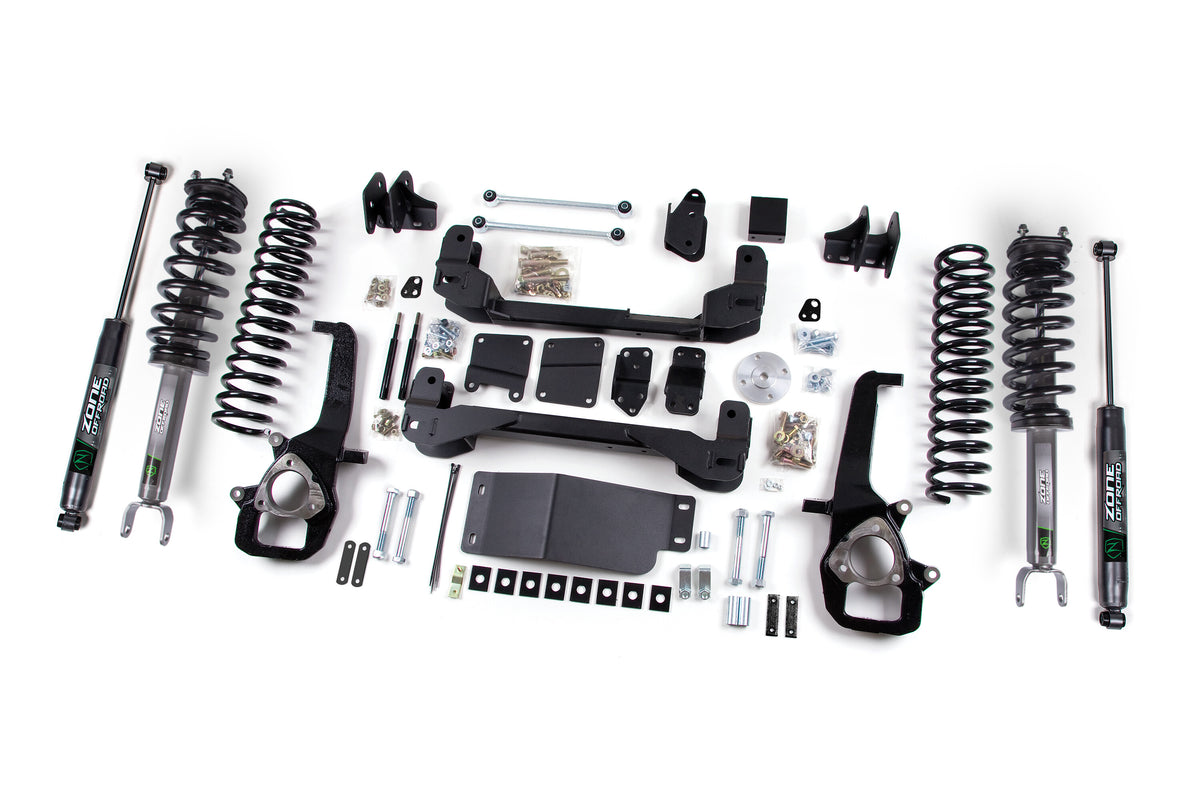 13-15 Dodge RAM 1500 6 Inch Front 3 Inch Rear Lift Height Strut Spacer Lift Kit Zone Offroad-4