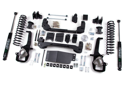 13-15 Dodge RAM 1500 6 Inch Front 3 Inch Rear Lift Height Strut Spacer Lift Kit Zone Offroad