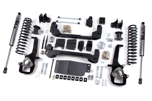 2013 RAM 1500 4 Inch Front 3 Inch Rear Lift Kit Zone Offroad-1