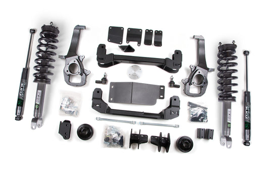 13-18 Ram 1500 4WD 4 Inch Suspension Lift Kit, 3 Inch Rear Lift, Coil Spring - Nitro Loaded Struts, Nitro Shocks Zone Offroad